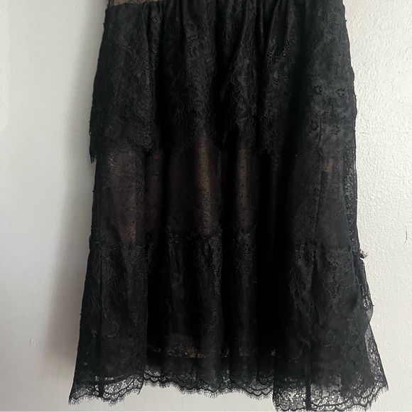 Bcbgmaxazria Willa Lace Black Mini Dress Size S - Picture 11 of 16